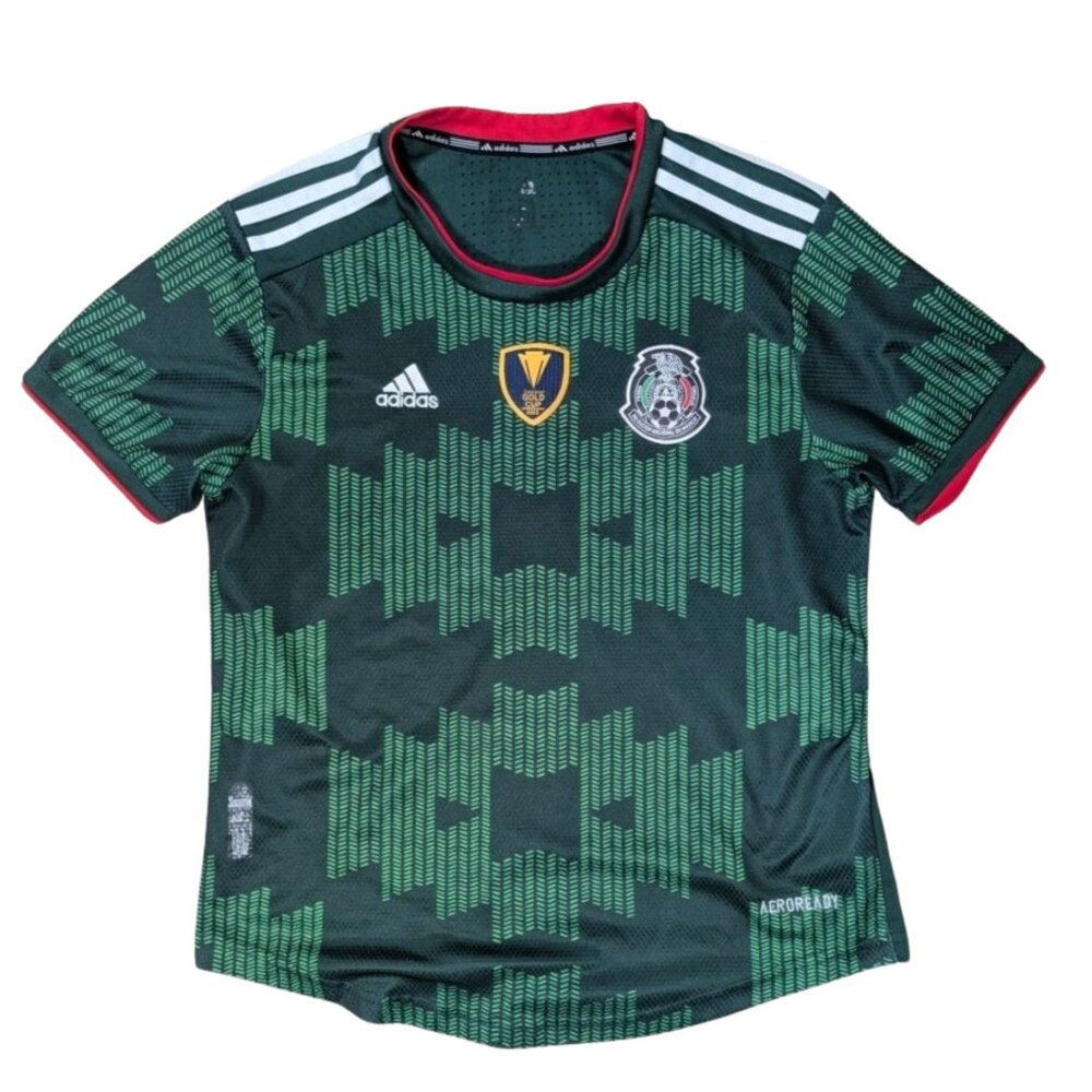 Adidas Mexico National Team Kids Jersey 2022 Gold Cup Green Youth Small 28
